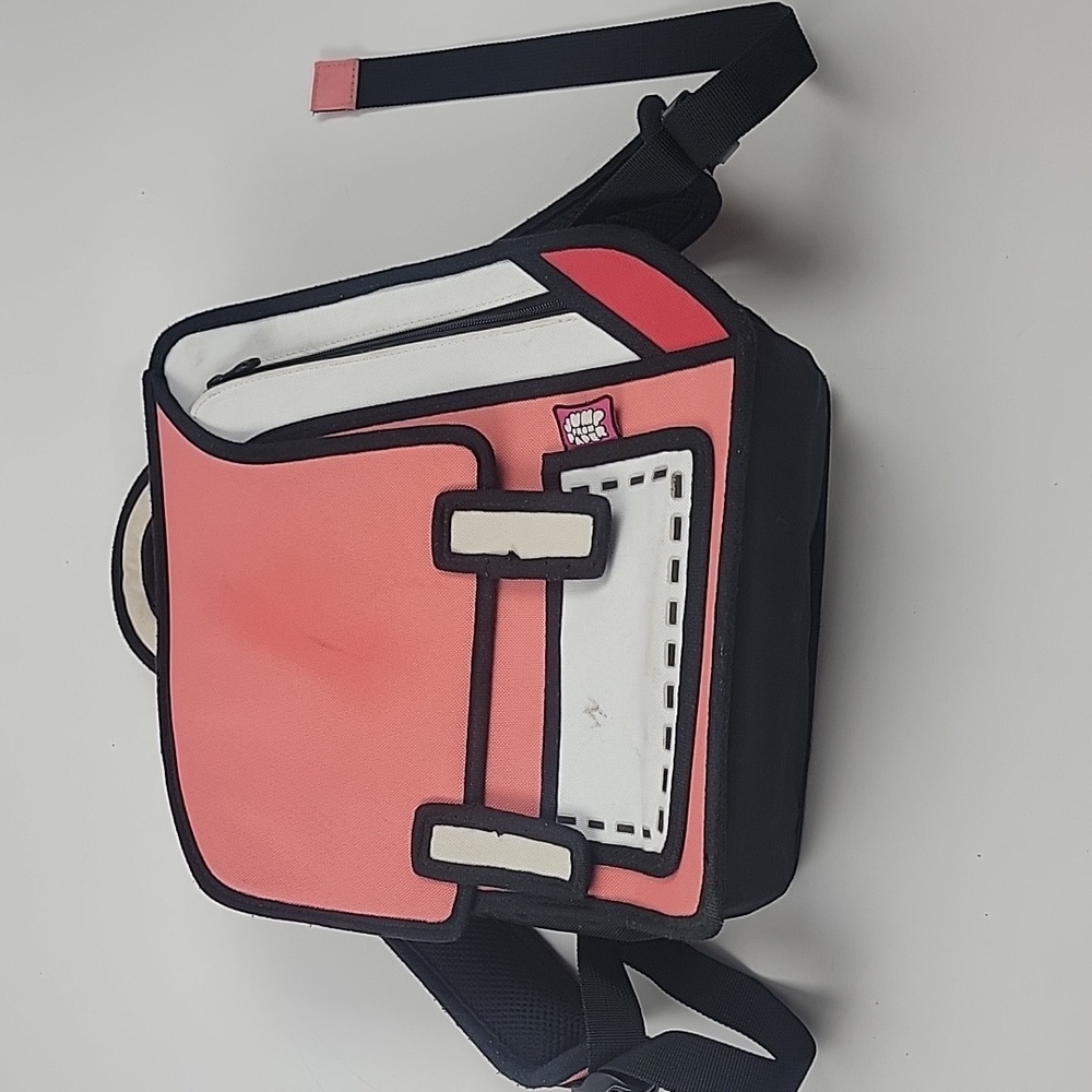 Jump from paper spaceman pink backpack